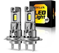 OXILAM Led Headlight Bulb,Cool White, 1:1 Mini Design Non-Polarity, 3-Min Plug & Play, IP68 Waterproof Led Bulb, Pack of 2 (H7-38000lm)