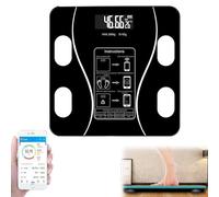 Oxiline Scale X Pro Smart Scale, Libiyi Smart Scale, 2024 Smart Scale, Smart Scales Digital Weight Scale, Fit Scale, Fitness Scale Smart Bathroom Scale Digital Scale, Rechargeable (Black)