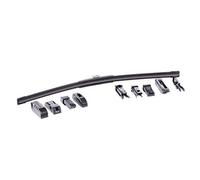 OXIMO Windscreen Wiper Car - Wiper Blades 450 mm - Car Windscreen Wiper - Car Accessories - Interchangeable Mounts for 12 Types - Adapts to Curved Windshield