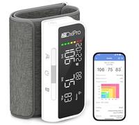 OxiPro BP2 Smart Blood Pressure Monitor with App - NHS Supplier - CE Approved - Bluetooth Blood Pressure Machines - Universal Small/Large Cuff - Email BP Monitor Results to Your NHS Doctor via App