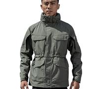 OXITA Work Jacket Self Defense Jacket Security Anti-cut Stab resistant Men Jackets bodyguard Trench coat Police Personal Use Slash Cut-proof Tops (Color : Army Green, Size : XL)