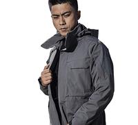 OXITA Work Jacket Self Defense Jacket Security Anti-cut Stab resistant Men Jackets bodyguard Trench coat Police Personal Use Slash Cut-proof Tops (Color : Dark grey, Size : L)