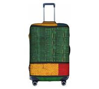 OXKGHHO African Style Patchwork Print Suitcase Protector With Unique,Fits 18-32 Inch Luggage,For Travel And Business Trips, White, S