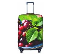 OXKGHHO Bucket With Full Of Cherries Print Suitcase Protector With Unique,Fits 18-32 Inch Luggage,For Travel And Business Trips, White, XL