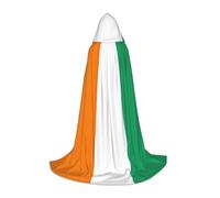 OXKGHHO Flag Of Cote D'Ivoire Print Long Cape With Hood,Vampire And Halloween Costumes,Perfect For Role Play And Parties