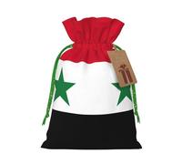 OXKGHHO Flag Of The Syrian Arab Republic Print Gift Bag,Drawstring Pouch Christmas For Small Gifts,For Jewelry And Party Favors