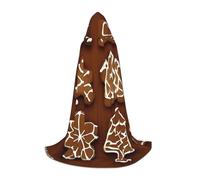OXKGHHO Gingerbread Cookies Print Long Cape With Hood,Vampire And Halloween Costumes,Perfect For Role Play And Parties