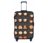 OXKGHHO Gingerbread Cookies Print Suitcase Protector With Unique,Fits 18-32 Inch Luggage,For Travel And Business Trips, White, M