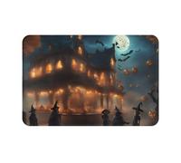 OXKGHHO Halloween Carnival Party Print Ultra Thin Door Mat,Indoor Outdoor Entrance Rug,Welcome Mat for Door,Patio Home Decor