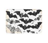 OXKGHHO Halloween Flying Bats Print Ultra Thin Door Mat,Indoor Outdoor Entrance Rug,Welcome Mat for Door,Patio Home Decor