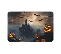 OXKGHHO Halloween Flying Bats Print Ultra Thin Door Mat,Indoor Outdoor Entrance Rug,Welcome Mat for Door,Patio Home Decor