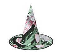 OXKGHHO Lovely Hearts Print Vintage Witch Hat,Unique Witch Accessories For Women,For Halloween Costumes And Decor