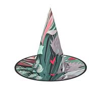 OXKGHHO Lovely Hearts Print Vintage Witch Hat,Unique Witch Accessories For Women,For Halloween Costumes And Decor