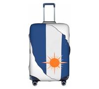 OXKGHHO Marshall Islands Flag Map Print Suitcase Protector With Unique,Fits 18-32 Inch Luggage,For Travel And Business Trips, White, XL