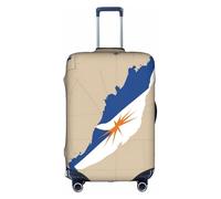 OXKGHHO Marshall Islands Flag Map Print Suitcase Protector With Unique,Fits 18-32 Inch Luggage,For Travel And Business Trips, White, M
