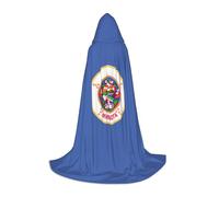 OXKGHHO Minnesota State Flag Print Long Cape With Hood,Vampire And Halloween Costumes,Perfect For Role Play And Parties