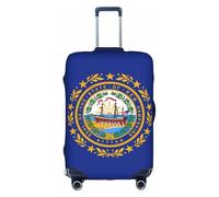 OXKGHHO New Hampshire State Flag Print Suitcase Protector With Unique,Fits 18-32 Inch Luggage,For Travel And Business Trips, White, XL