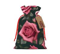 OXKGHHO Rose Skull Eyes Print Gift Bag,Drawstring Pouch Christmas For Small Gifts,For Jewelry And Party Favors