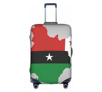 OXKGHHO Sao Tome And Principe Flag Map Print Suitcase Protector With Unique,Fits 18-32 Inch Luggage,For Travel And Business Trips, White, S