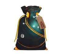 OXKGHHO Solar System Jupiter Saturn Print Gift Bag,Drawstring Pouch Christmas For Small Gifts,For Jewelry And Party Favors