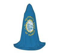 OXKGHHO South Dakota Flag Print Long Cape With Hood,Vampire And Halloween Costumes,Perfect For Role Play And Parties