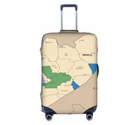 OXKGHHO South Sudan Location Map Print Suitcase Protector With Unique,Fits 18-32 Inch Luggage,For Travel And Business Trips, White, M