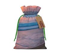 OXKGHHO Sunset Beach Print Gift Bag,Drawstring Pouch Christmas For Small Gifts,For Jewelry And Party Favors