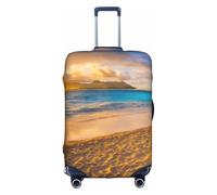 OXKGHHO Sunset Hawaiian Palm Tree Print Suitcase Protector With Unique,Fits 18-32 Inch Luggage,For Travel And Business Trips, White, S