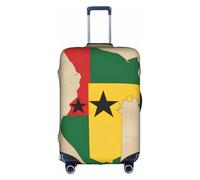 OXKGHHO Togo Map With Two Black Stars Print Suitcase Protector With Unique,Fits 18-32 Inch Luggage,For Travel And Business Trips, White, M