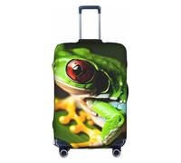 OXKGHHO Tree Frog Baby Print Suitcase Protector With Unique,Fits 18-32 Inch Luggage,For Travel And Business Trips, White, L