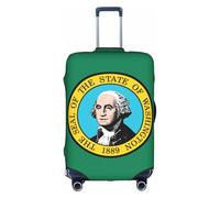 OXKGHHO Washington Flag Print Suitcase Protector With Unique,Fits 18-32 Inch Luggage,For Travel And Business Trips, White, L