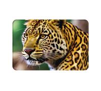 OXKGHHO Yellow Leopard Print Print Ultra Thin Door Mat,Indoor Outdoor Entrance Rug,Welcome Mat for Door,Patio Home Decor