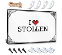 OXKM Backyard Bar Sign I Love Stollen Tin Sign Things For Boys Room Outdoor Signs And Decor(20X30CM)