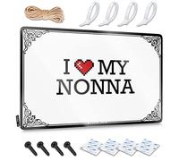 OXKM Bar Signs For Home Bar Decor I Love My Nonna Tin Sign Funny Outdoor Decor Beer Limit Sign(30X40CM)
