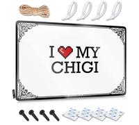 OXKM Bro Cave Sign I Love My Chigi Tin Sign Vintage Bar Decor Funny Desk Signs(20X30CM)