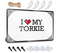OXKM Bro Cave Sign I Love My Torkie Tin Sign Vintage Bar Decor Funny Desk Signs(20X30CM)