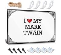 OXKM Funny Alcohol Signs I Love My Mark Twain Tin Sign Funny Sogns Decorative Bar Signs(20X30CM)