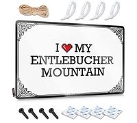 OXKM Funny Garage Tin Sign I Love My Entlebucher Mountain Tin Sign Sign For Bedroom Door Funny House Signs(20X30CM)