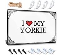 OXKM Garage Accessories For Man Cave I Love My Yorkie Tin Sign Outdoor Bar Signs Funny Alcohol Signs(30X40CM)