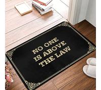 OXKM Kitchen Island Decor Entrance Mat Dollar Bill Luxurious Look Bath Non Slip Warm & Cozy | Bath Rugs For Bathroom Non Slip No One Is Above The Law(65X90CM)