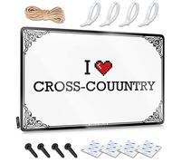 OXKM Man Cave Sign Funny I Love Cross-Couuntry Tin Sign Home Bar Metal Signs Tin Sign Funny(30X40CM)