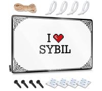 OXKM Man Cave Tin Sign I Love Sybil Tin Sign Metal Decor For Home Bar Beer Decor(30X40CM)