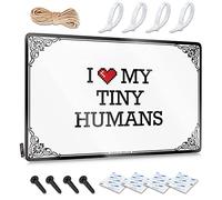 OXKM Metal Signs For Man Cave I Love My Tiny Humans Tin Sign Backyard Bar Sign Metal Sign Funny(30X40CM)