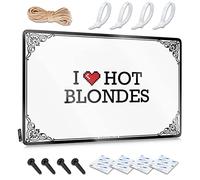 OXKM Room Accessories For Teen Boys I Love Hot Blondes Tin Sign Bar Accessories For Man Cave Tin Signs For Bar(30X40CM)