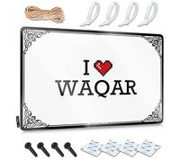 OXKM Vintage Decor I Love Waqar Tin Sign Tin Metal Decor Sign Decor(30X40CM)