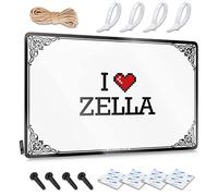 OXKM Wall Signs I Love Zella Tin Sign Home Decor Men Bar Man Cave Decor(20X30CM)