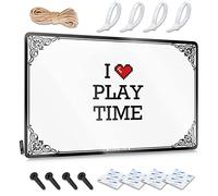 OXKM Warning Signs For Bedroom I Love Play Time Tin Sign Bar Rules Tin Metal Sign Men Cave Decor(30X40CM)