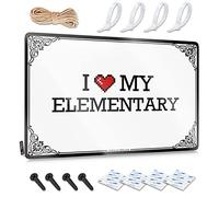 OXKM Warning Tin Sign I Love My Elementary Tin Sign Funny Metal Poster Backyard Bar Sign(20X30CM)