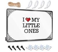OXKM Warning Tin Sign I Love My Little Ones Tin Sign Funny Metal Poster Backyard Bar Sign(20X30CM)