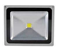 OXLUX 50W SMD LED Floodlight Warm White in SILVER - Ideal Replacement for Halogen